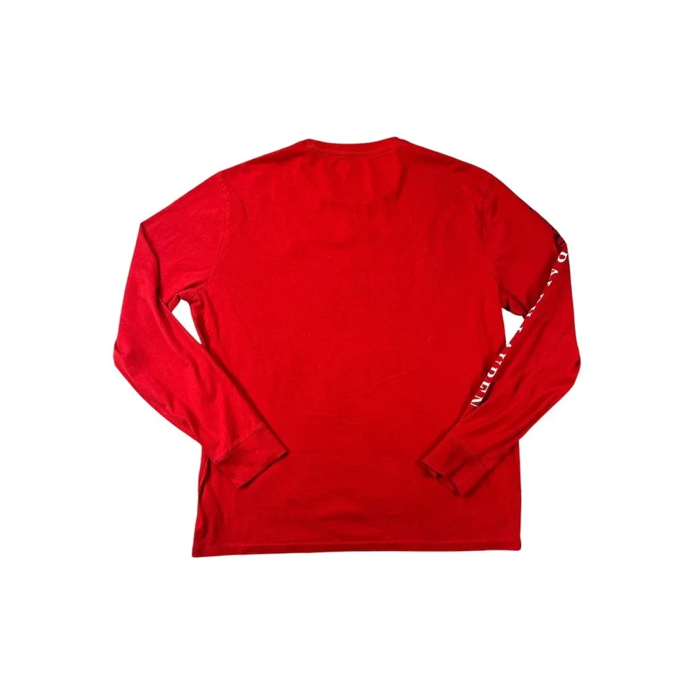 Polo Ralph Lauren Red Big Pony Long Sleeve Graphic T-Shirt Mens Large